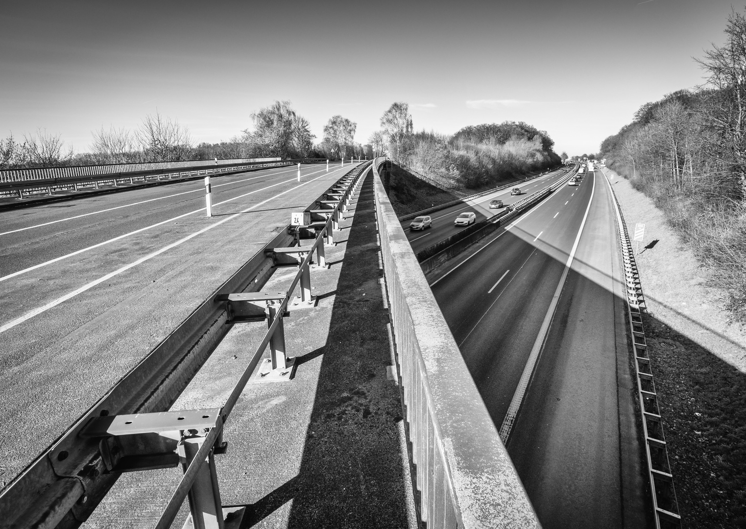 Fahren auf der Autobahn