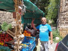 Fahrender Händler in Mondello 