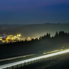 Fahrerlager in Francochamps bei Nacht