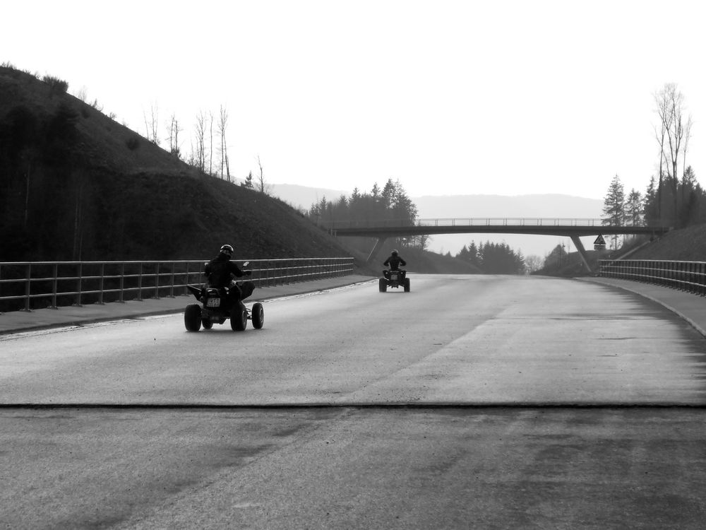 Fahrn auf der Autobahn(baustelle)