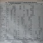 Fahrplan-Auszug