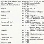 Fahrplan Glaszug