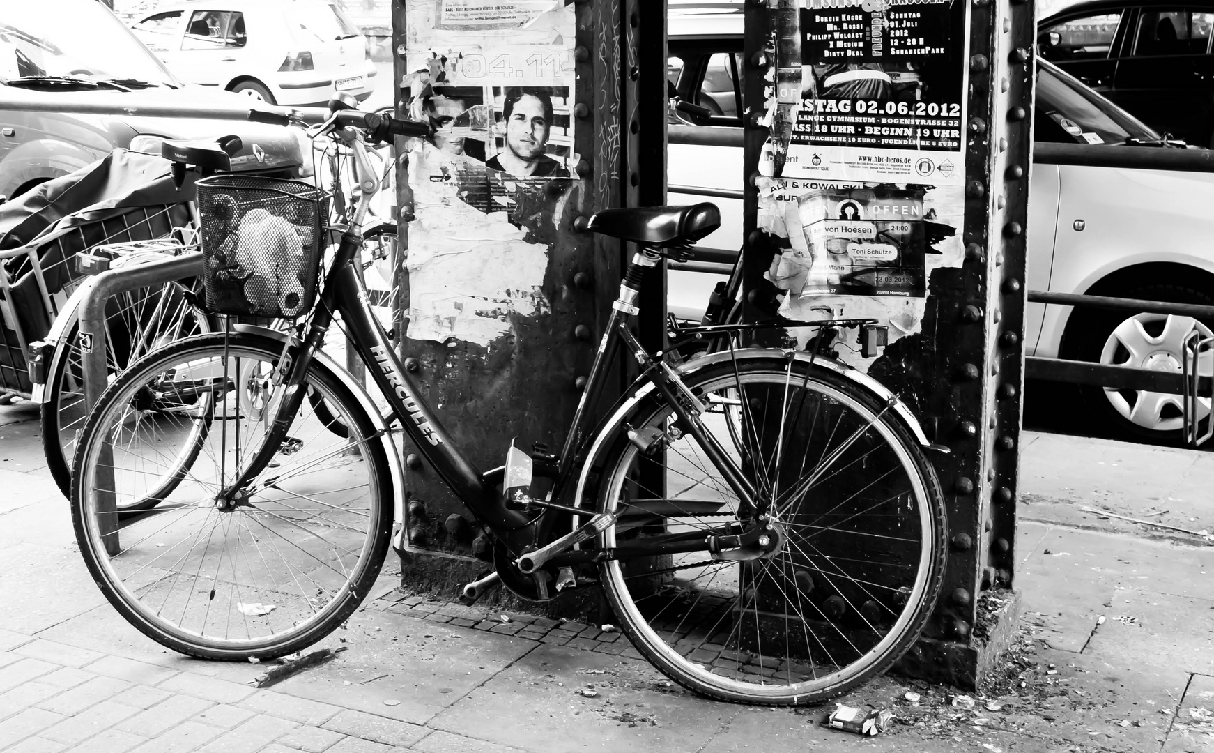 Fahrrad als Mülleimer...