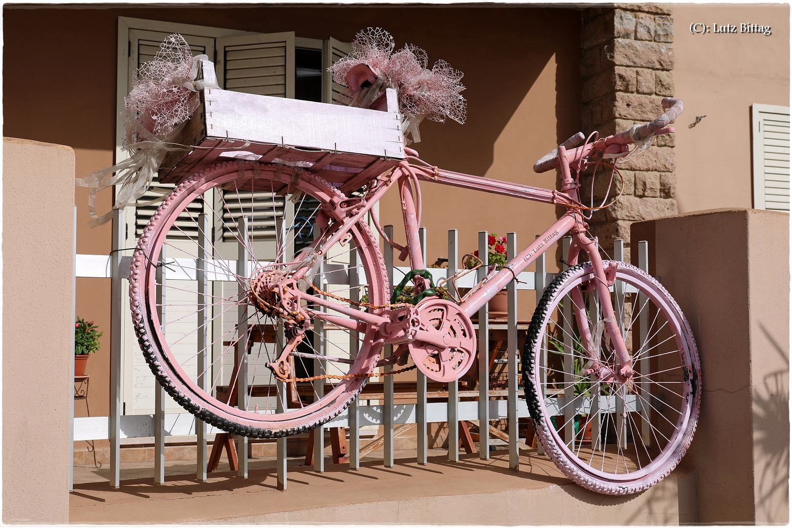 Fahrrad am Balkon