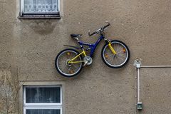 Fahrrad an der Wand