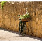 Fahrrad an der Wand