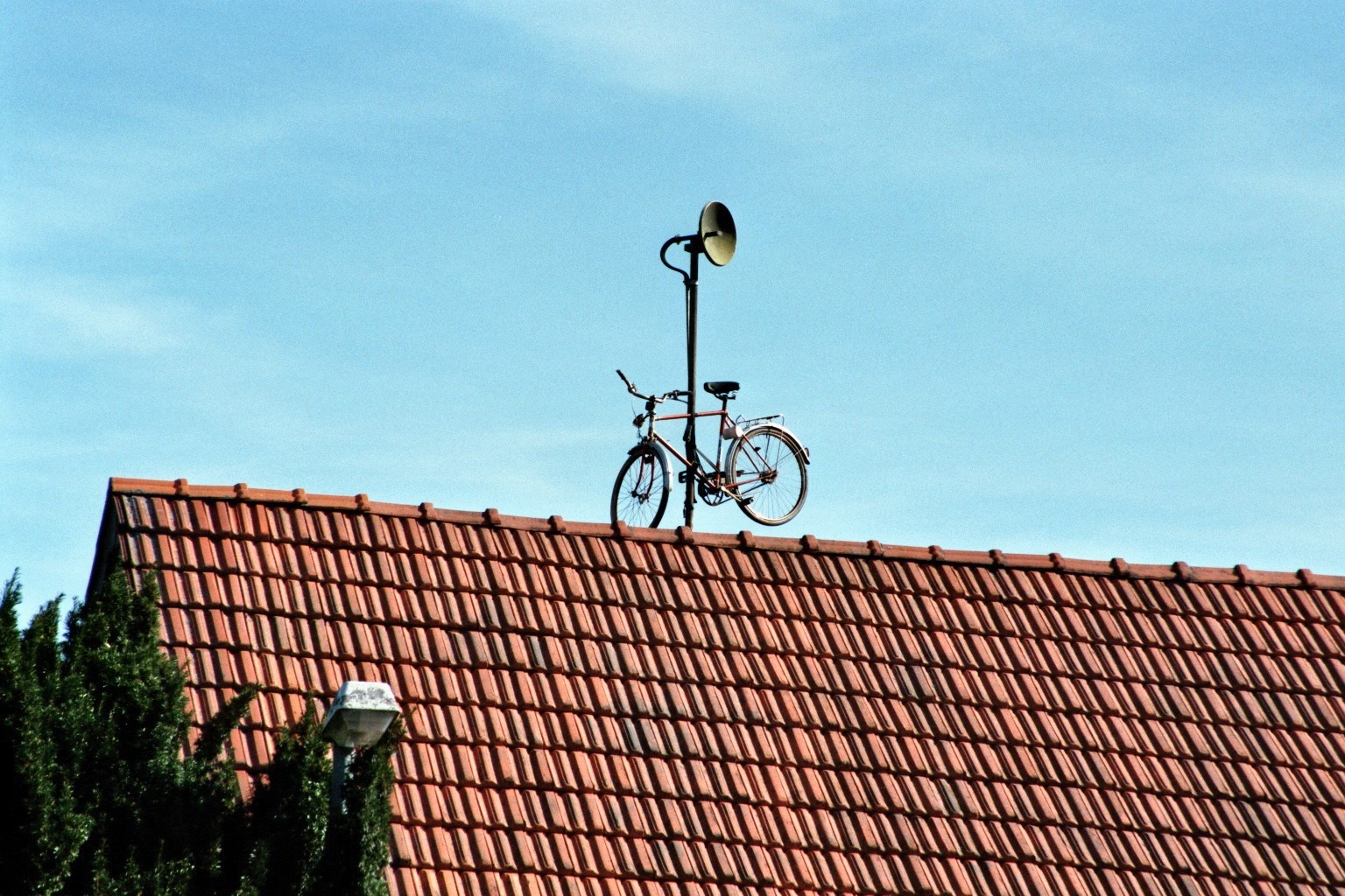 Fahrrad auf dem Dach