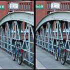 Fahrrad auf der Wandrahmsfleet-Brücke (X)