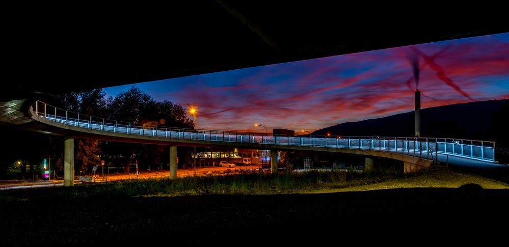 Fahrrad Brücke bei Brügg BE