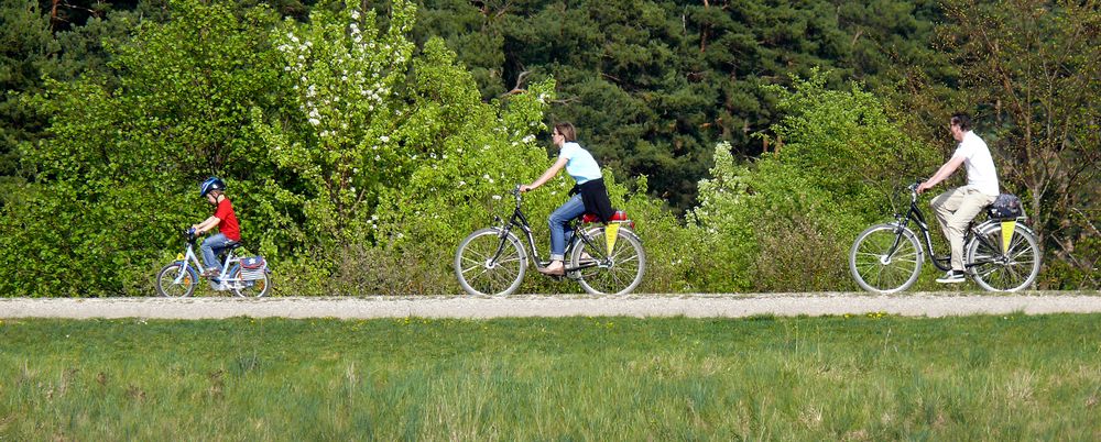 Fahrrad-Familien-Ausflug