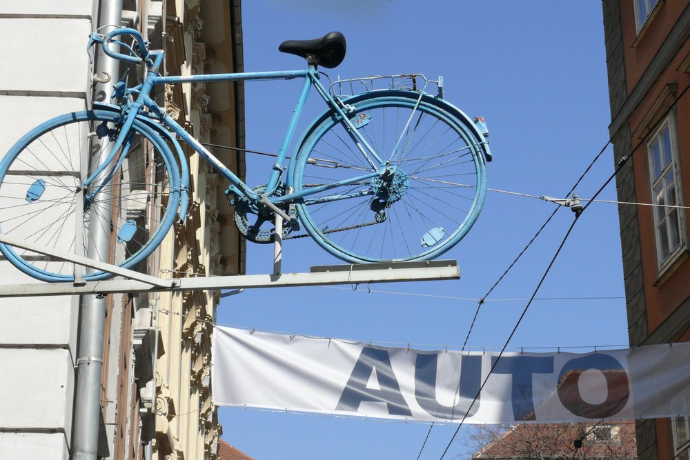 Fahrrad gegen Auto