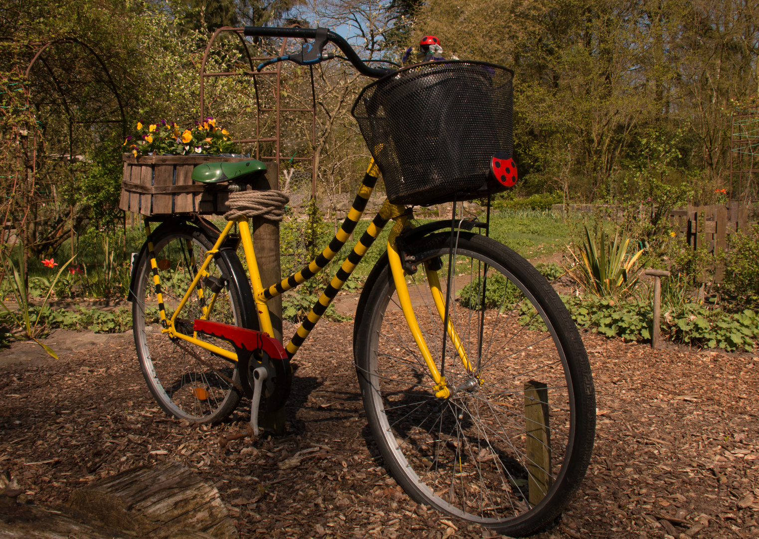 Fahrrad im Klostergarten am Klosterpark Schortens