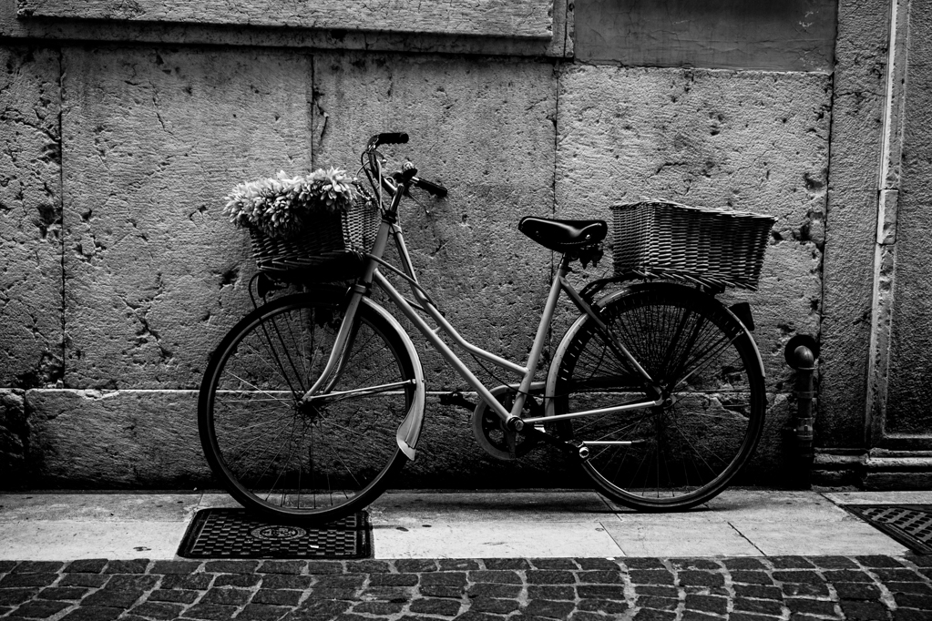 Fahrrad im Ruhezustand