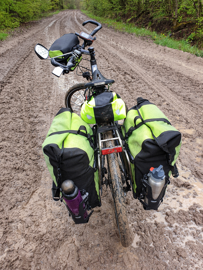 Fahrrad im Schlamm