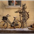 Fahrrad im Schnee