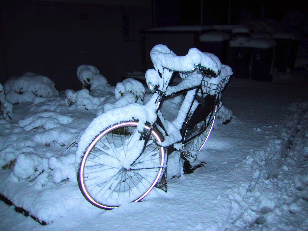 Fahrrad im Winter