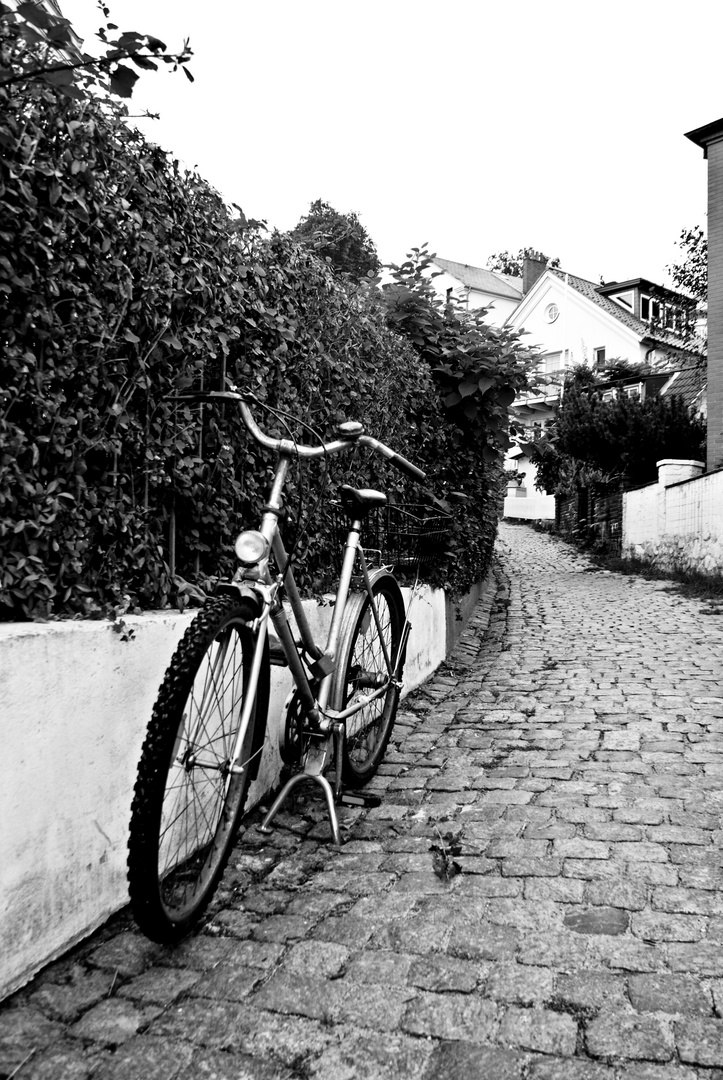 Fahrrad in Blankenese