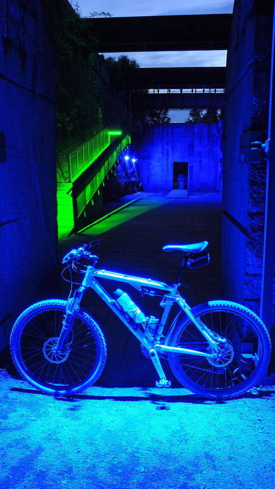 Fahrrad in blau