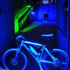 Fahrrad in blau