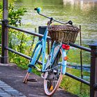 Fahrrad in Blau