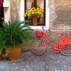 Fahrrad in Rot