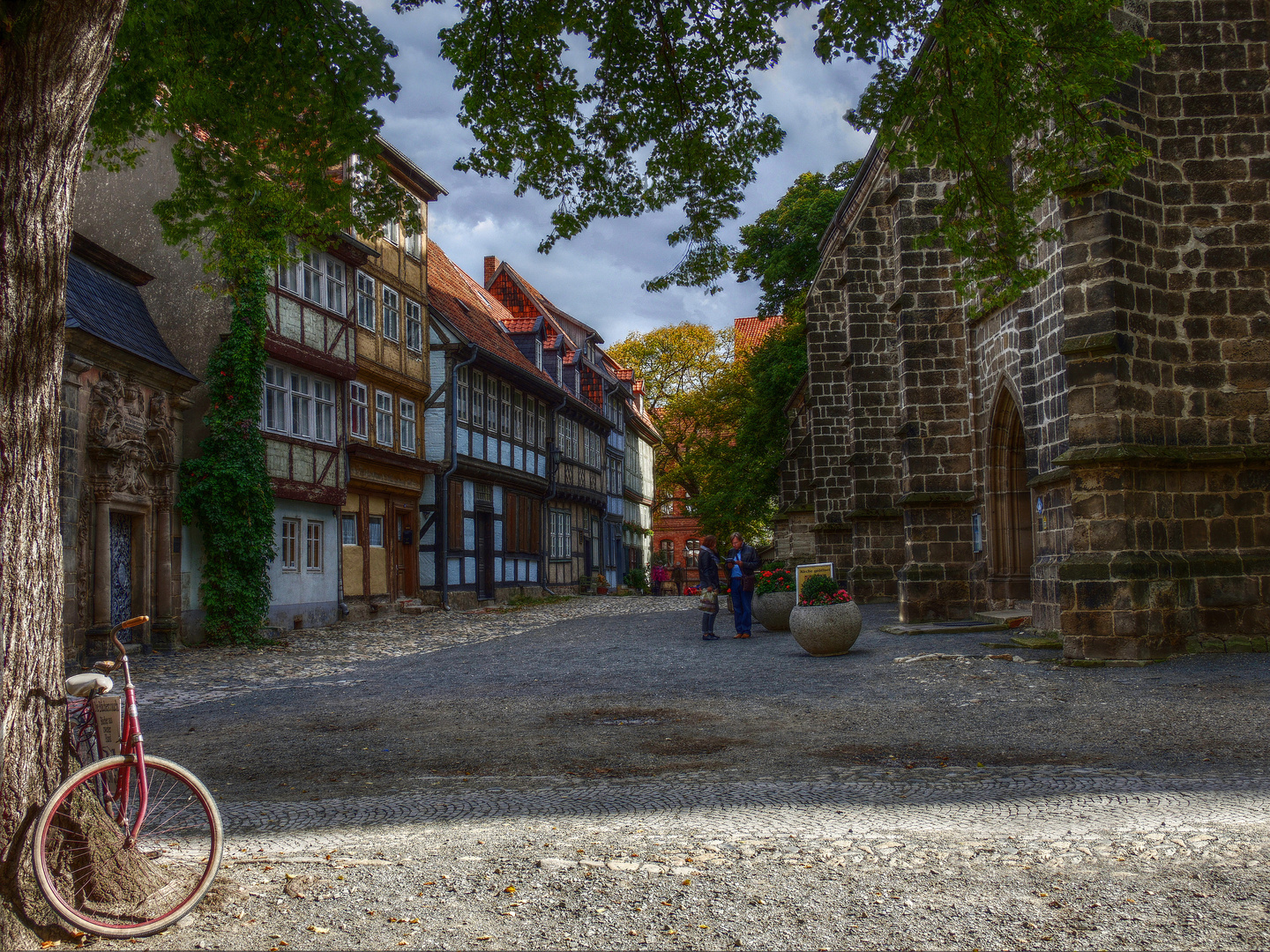 Fahrrad mit Gässchen