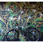 Fahrrad mit Graffiti