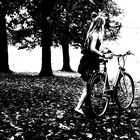 Fahrrad mit Mädchen