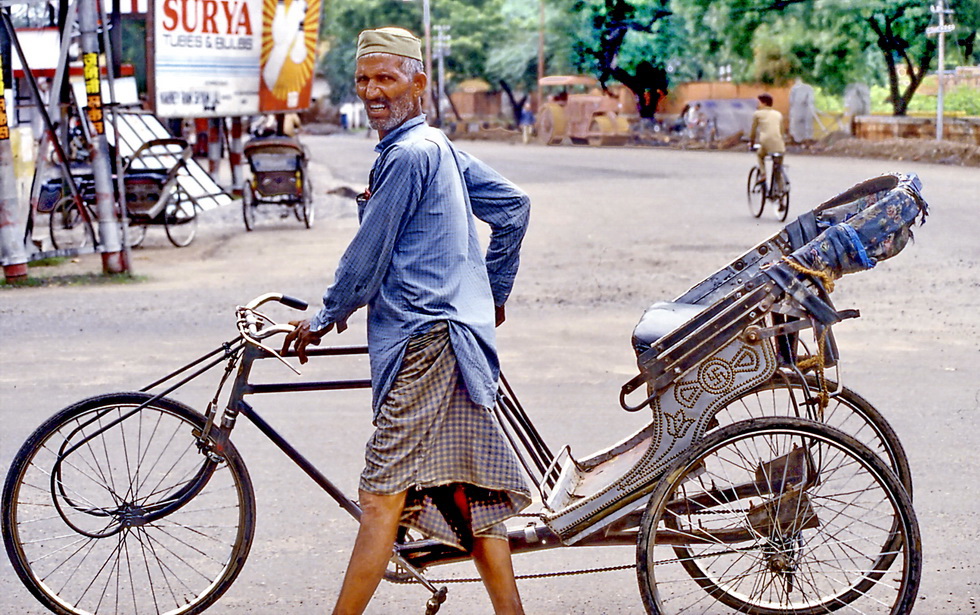 Fahrrad-Rickshaw in Agra