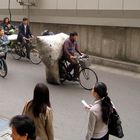 Fahrrad-Schwertransporter in Hangzhou