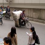 Fahrrad-Schwertransporter in Hangzhou