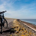 Fahrrad-Stopp an der Nordsee