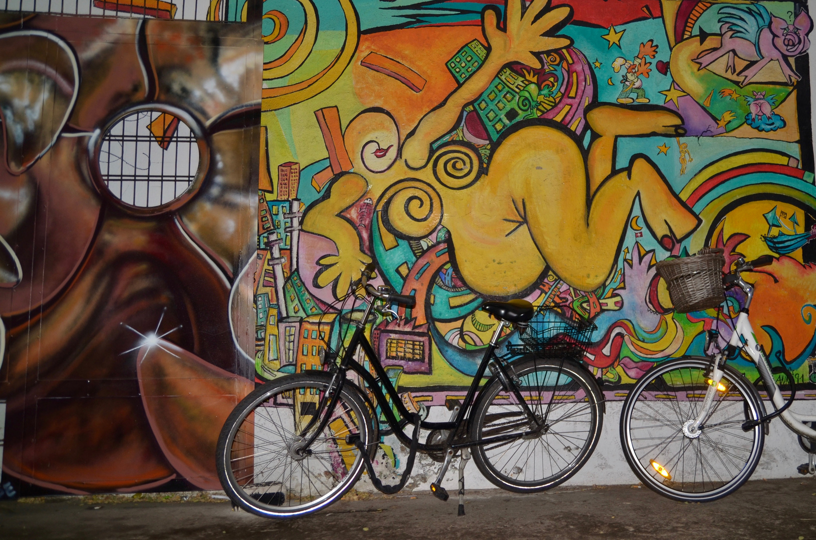Fahrrad und Graffiti