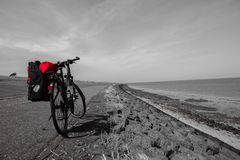 Fahrrad und Nordsee