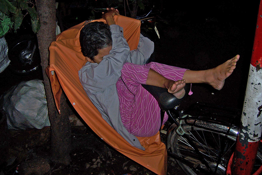 Fahrradbett! Saigon Vietnam 1.01.2009
