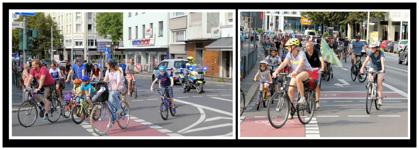 Fahrraddemo in Bonn