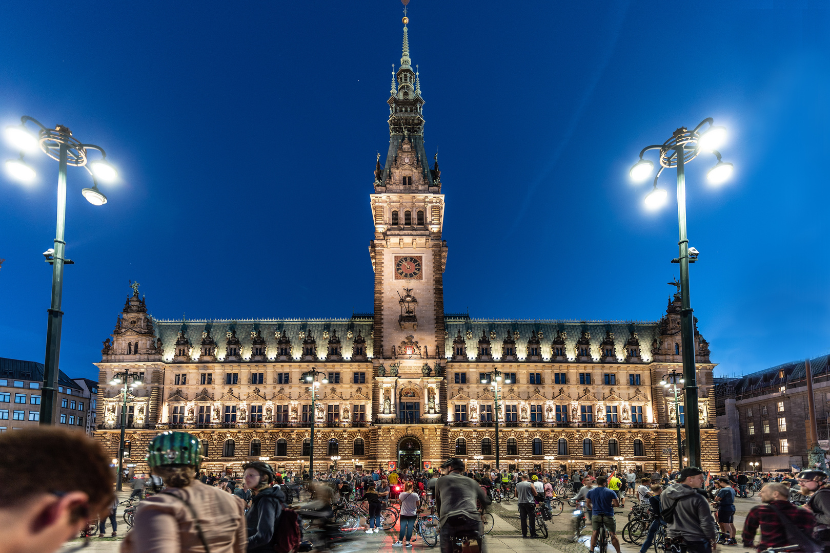 Fahrraddemo in Hamburg