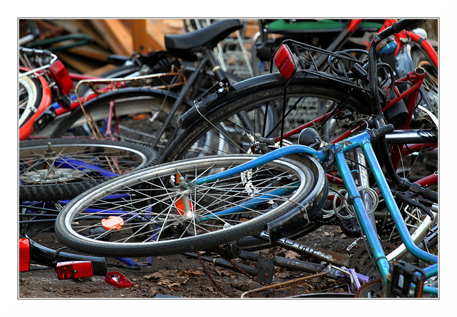 Fahrradfriedhof in Tübingen