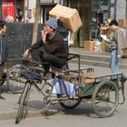 Fahrradkurier in Shanghai