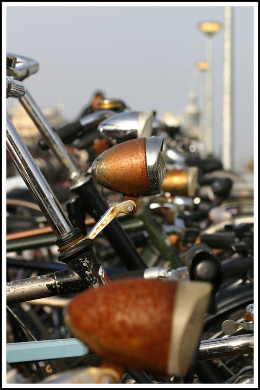 Fahrradlampen in Amsterdam