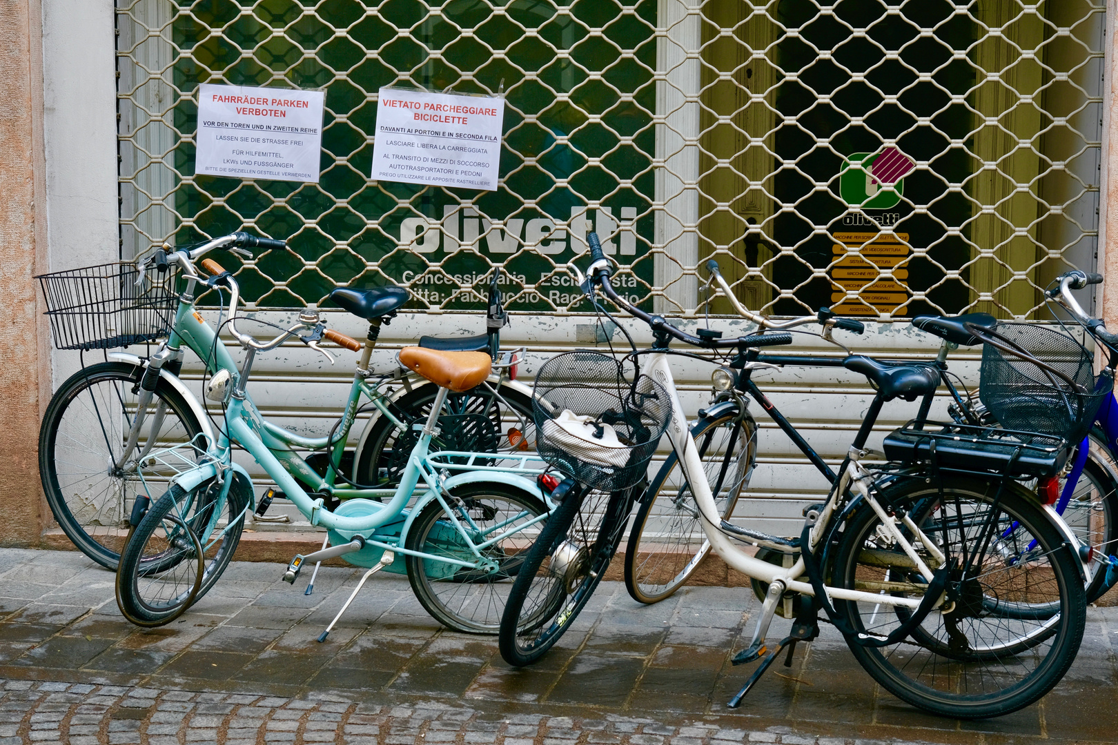 Fahrradparken verboten