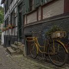 Fahrradparkplatz in Monschau