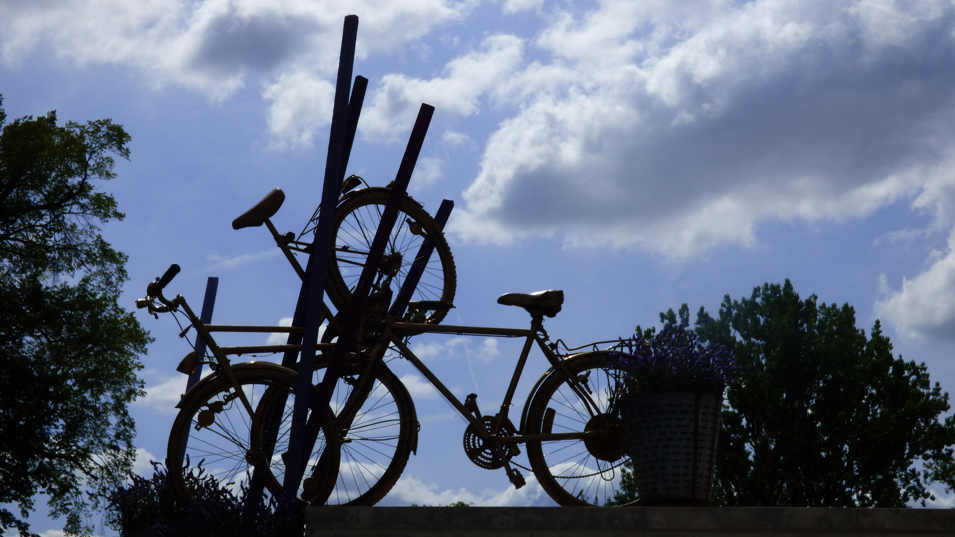 Fahrradparkplatz in Wassertrüdingen  