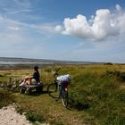 Fahrradpause bei Ebbe