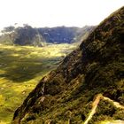 Fahrradreise durch Ecuador: Landschaft und Straße