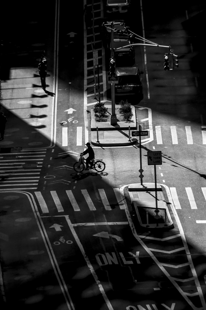 Fahrradstadt New York City am Broadway
