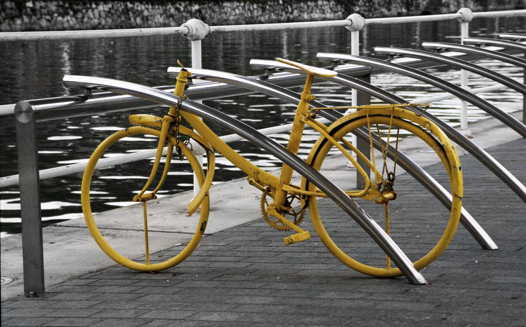 Fahrradständer in Bilbao