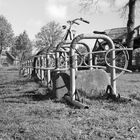 Fahrradständer mit Fahrrad ..-