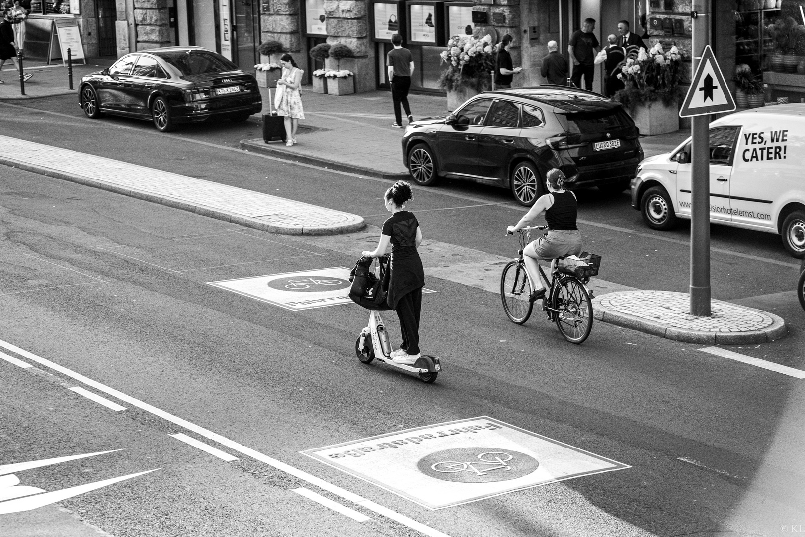 Fahrradstraße Foto & Bild erwachsene menschen, deutschland