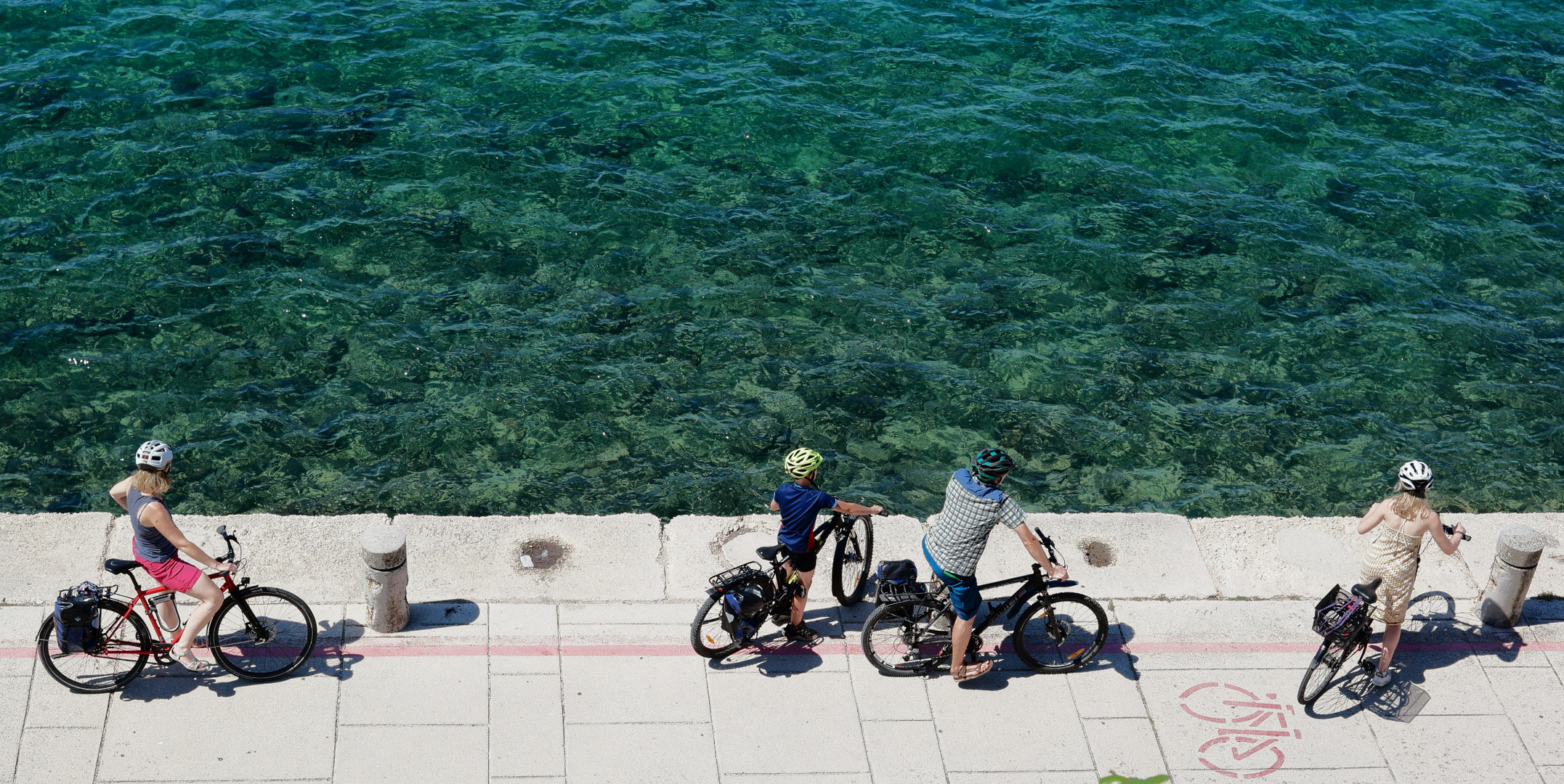 fahrradtour am meer